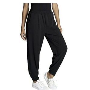 Dubgee black woven joggers size small